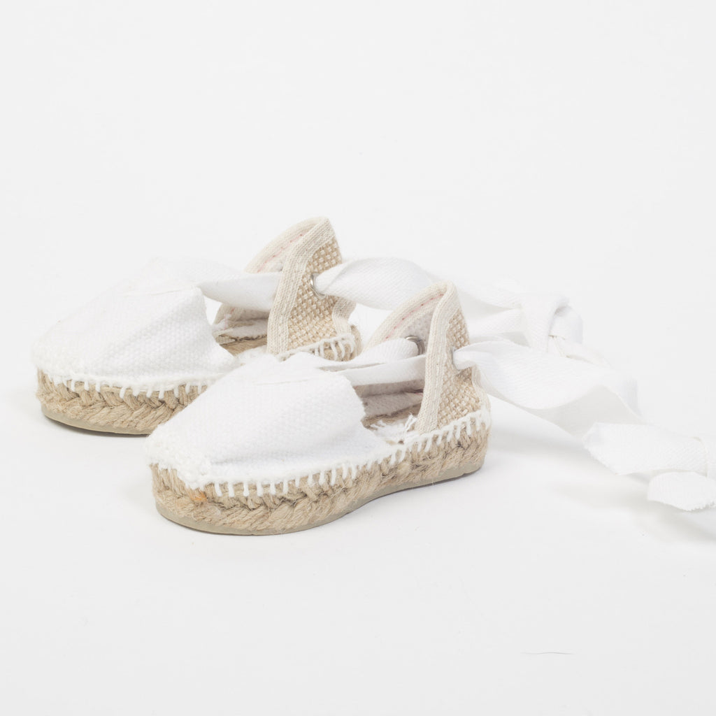 Canvas Baby Espadrilles with Ankle Tie 