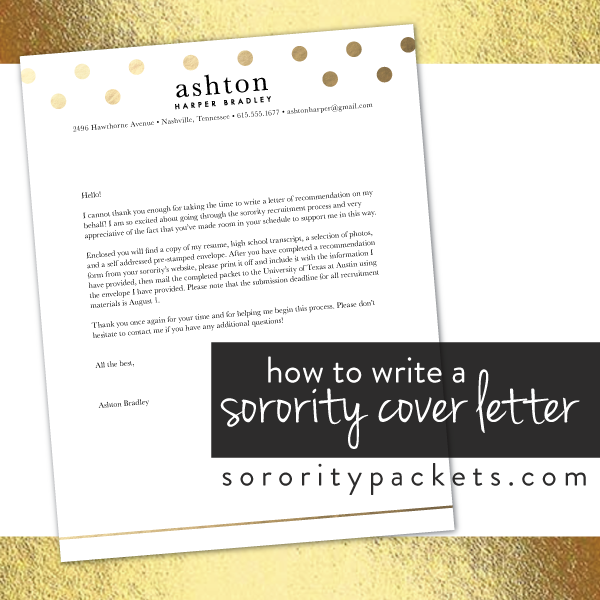 cover letter for sorority recruitment