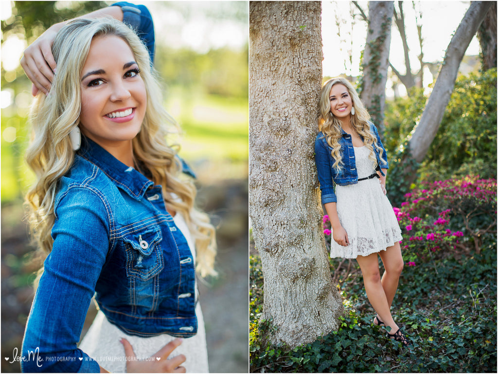 cocktail dress with denim jacket