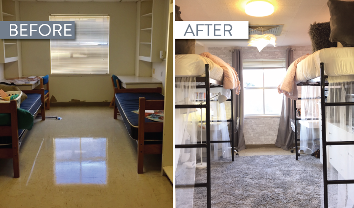 Dramatic Texas State Dorm Transformation That Went Viral