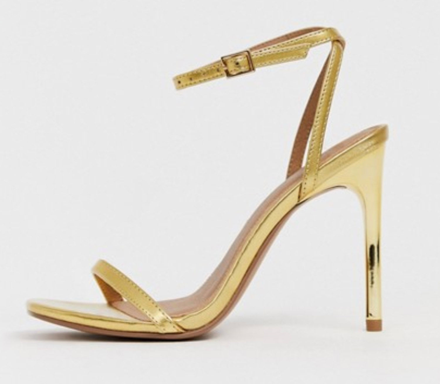 gold heeled sandals