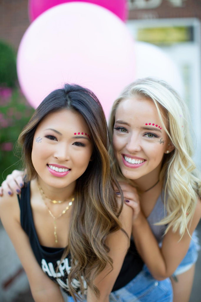 Posing sorority sisters