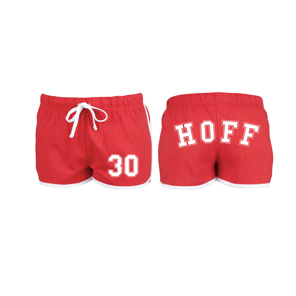 RED RETRO HOFF 30 SHORTS - The Hoff Store Official UK Sto product image