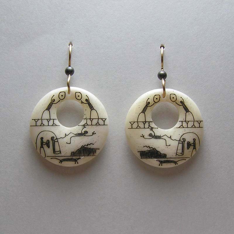 bone earrings