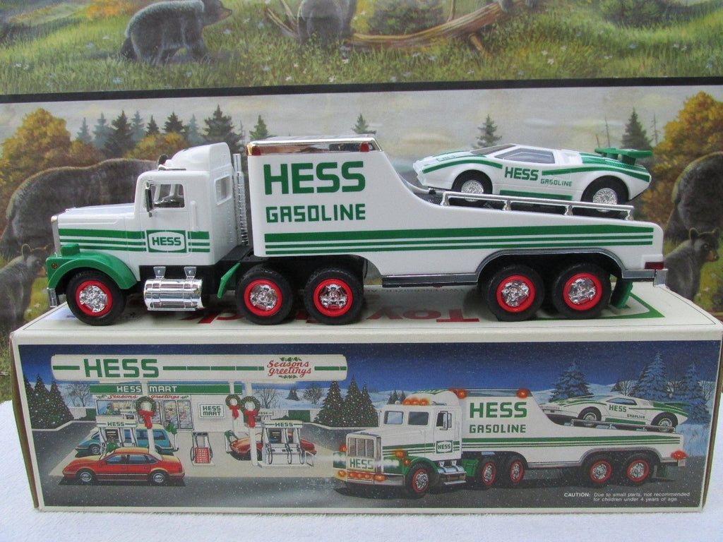 1991 hess toy truck and racer