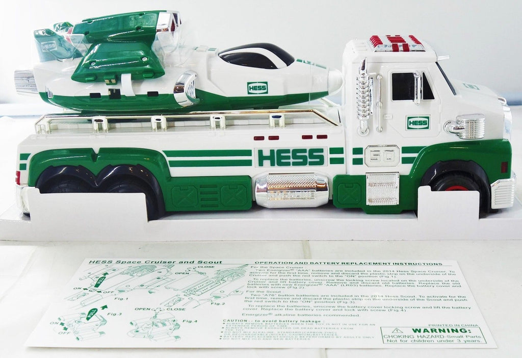 hess 2014 50th anniversary toy truck and space cruiser with scout