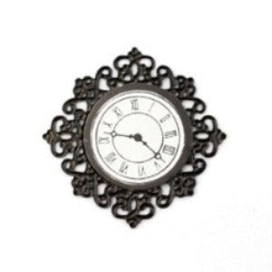 Black Fancy Wall Clock The Little Doll House