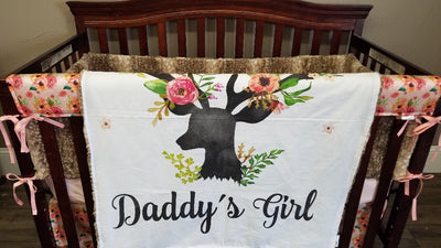 girl deer nursery bedding