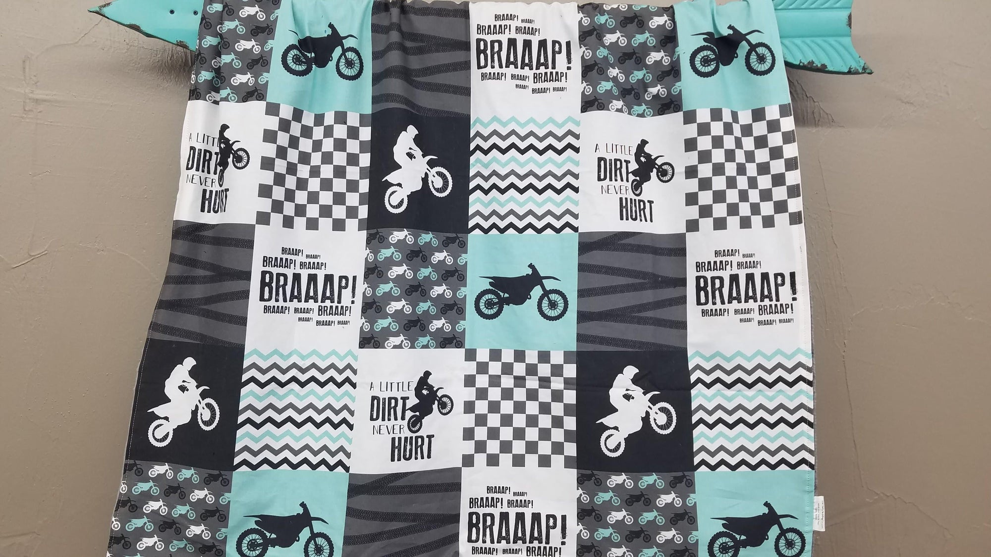 dirt bike baby bedding