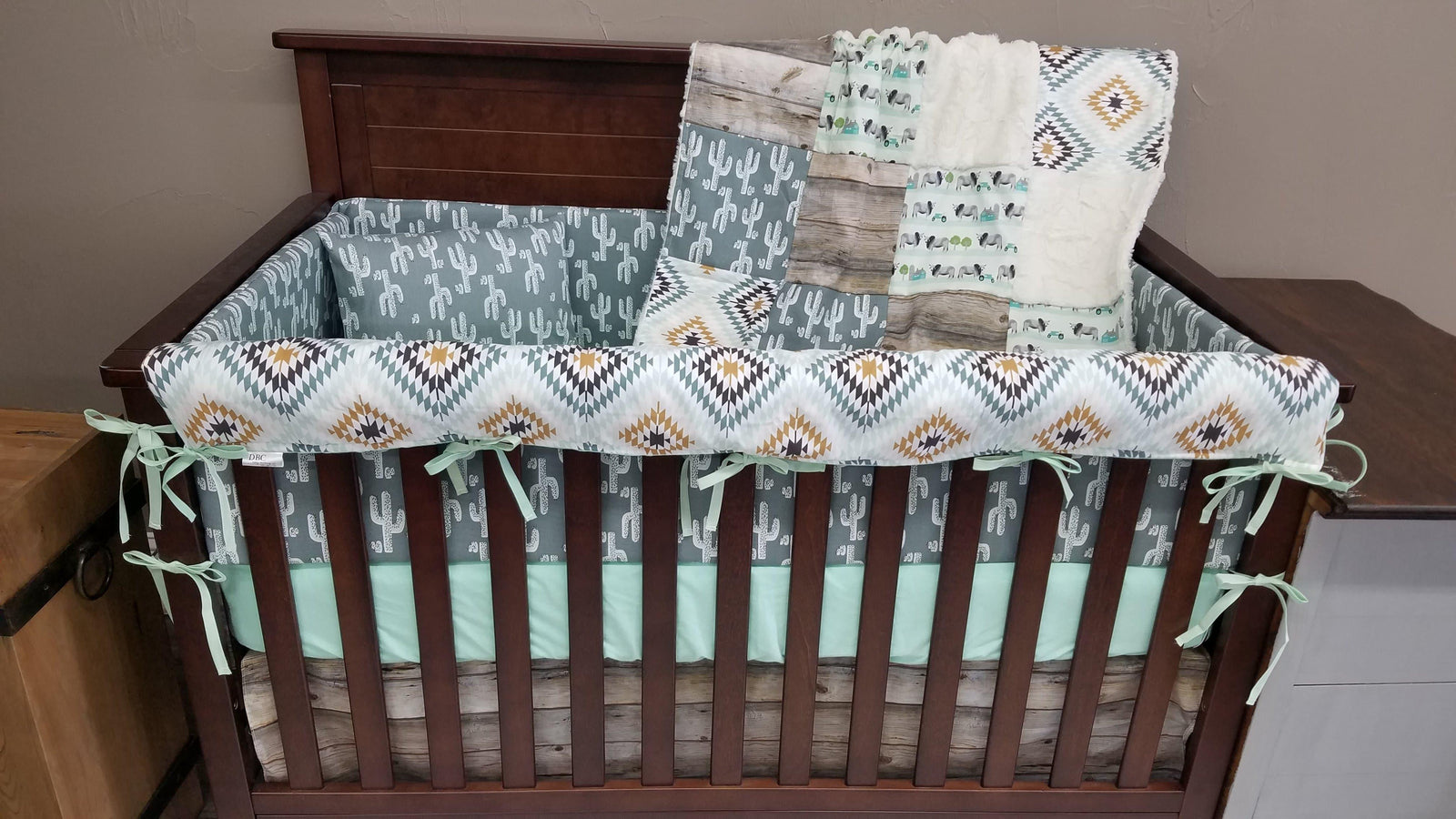 Custom Boy Crib Bedding Tagged Western Nursery Set Dbc Baby