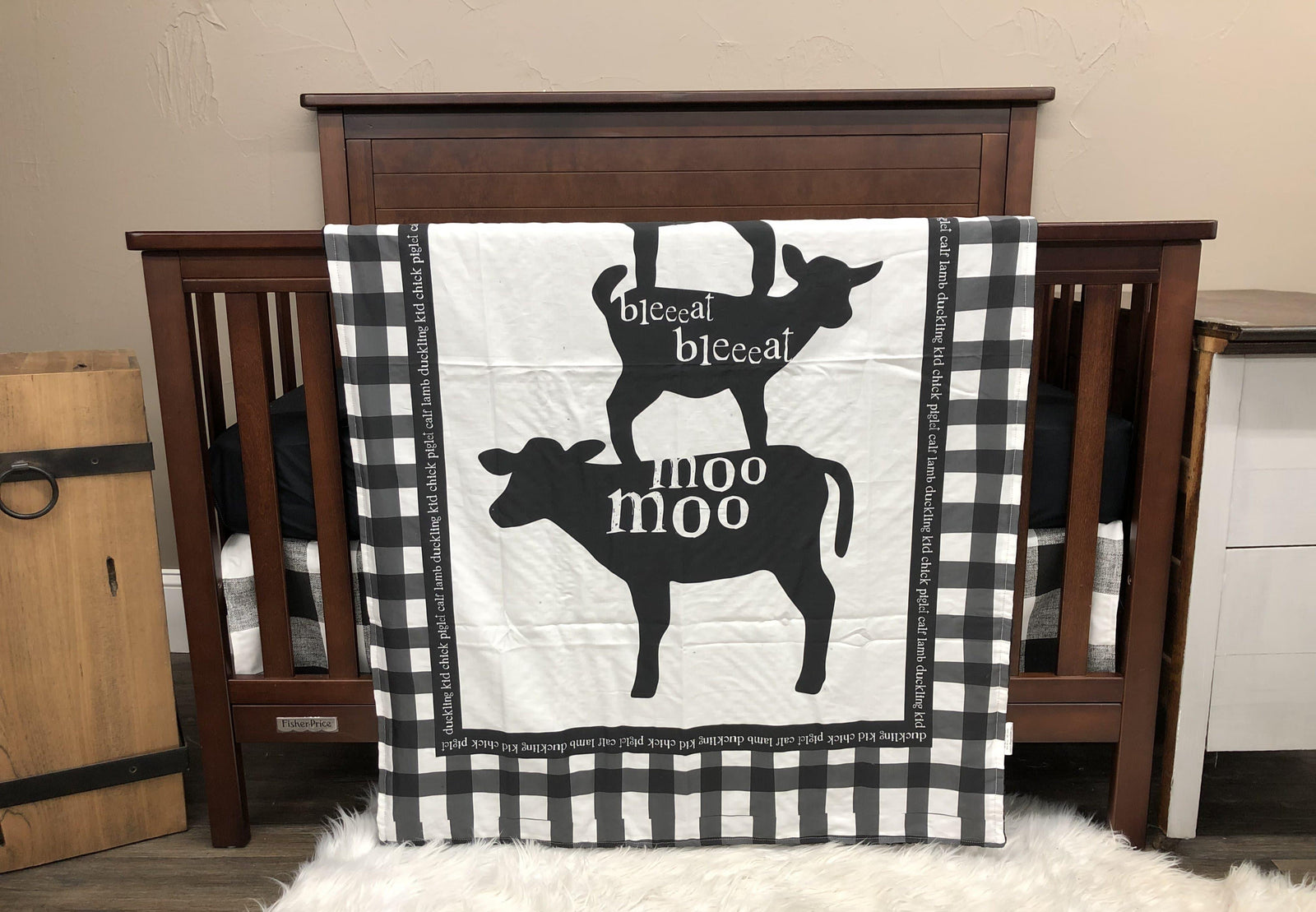 farm crib bedding set