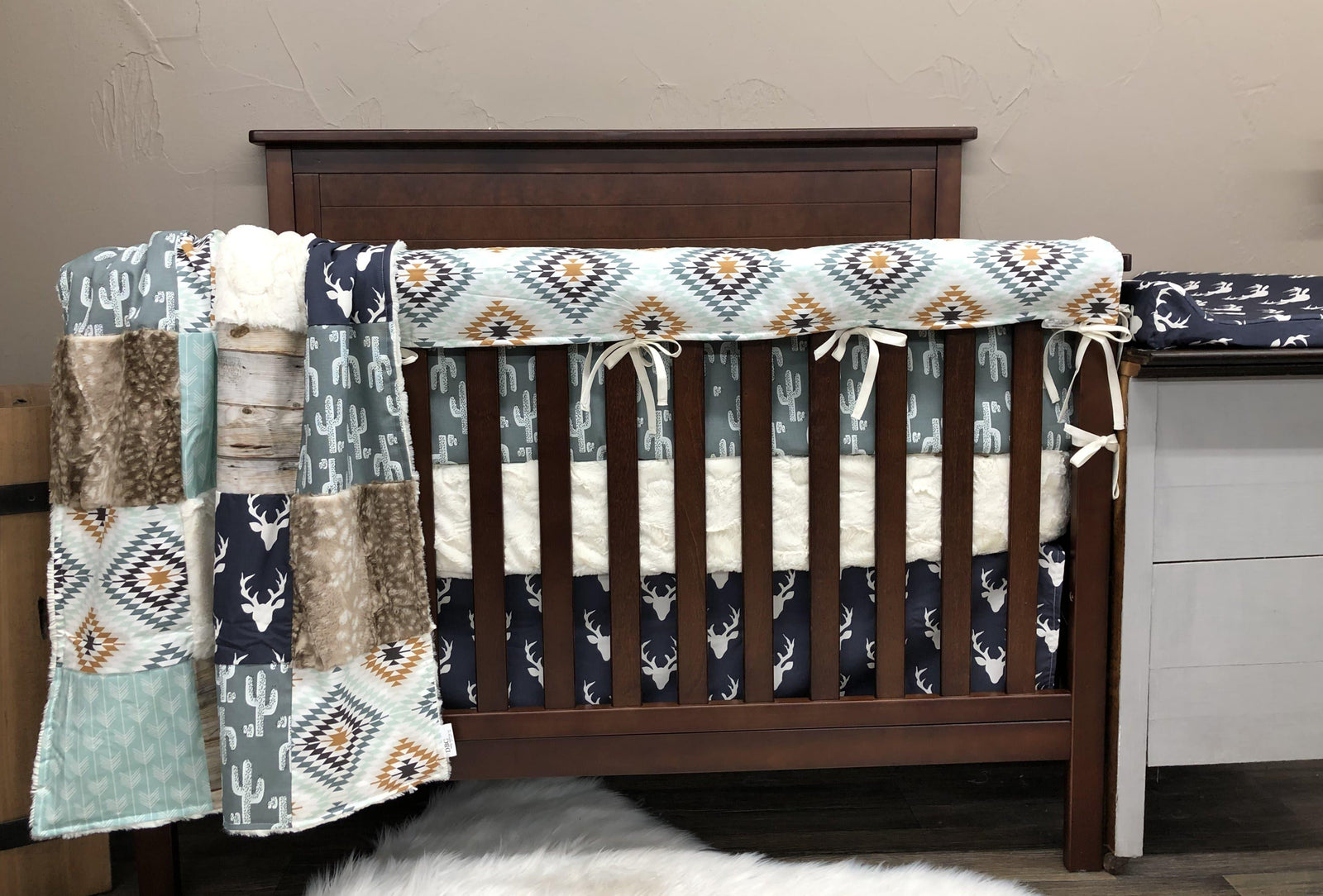 Custom Boy Crib Bedding Tagged Western Nursery Set Dbc Baby