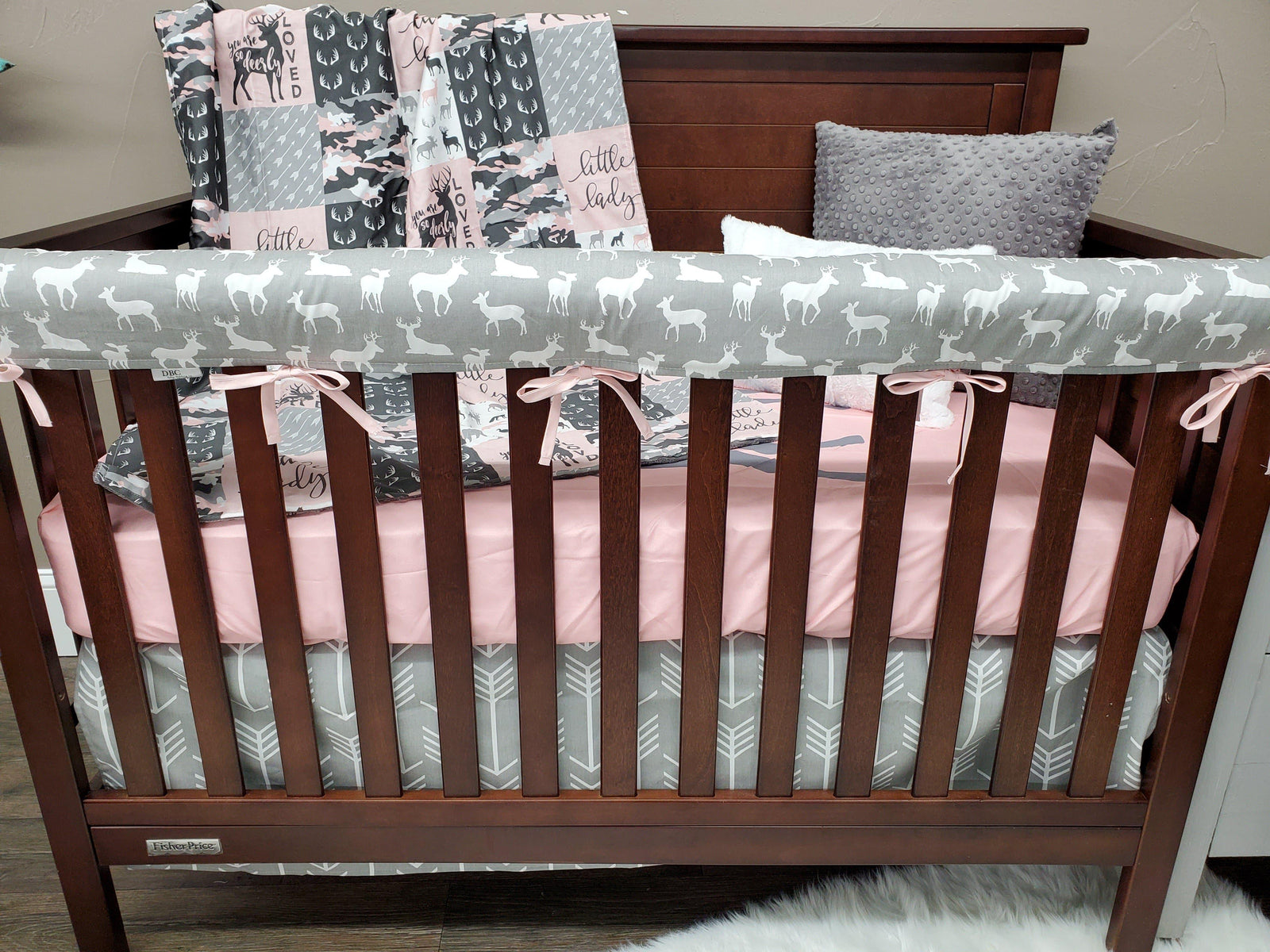 Girl Nursery Collection Tagged Camo Crib Bedding Dbc Baby