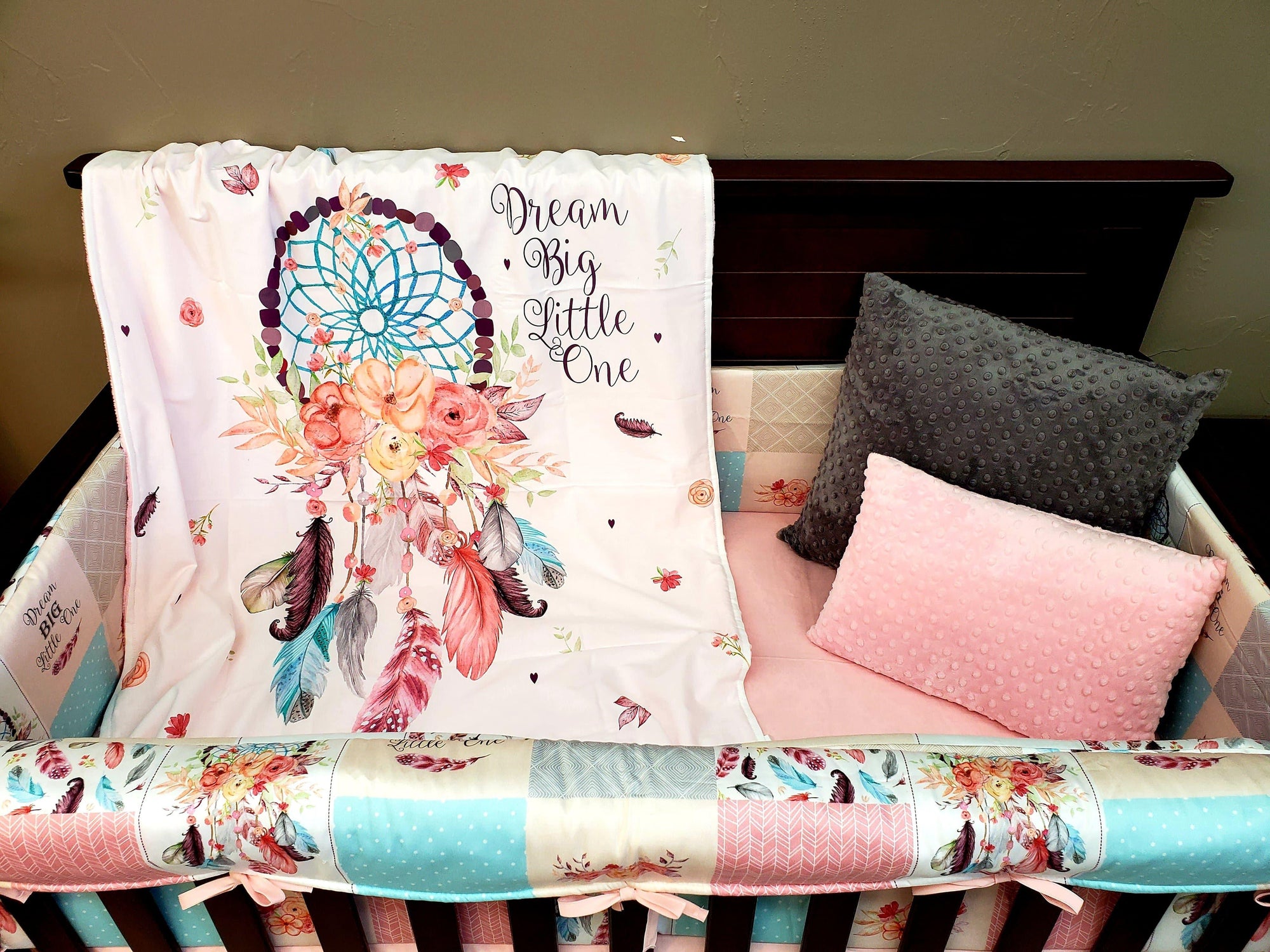 dream big little one dream catcher crib bedding