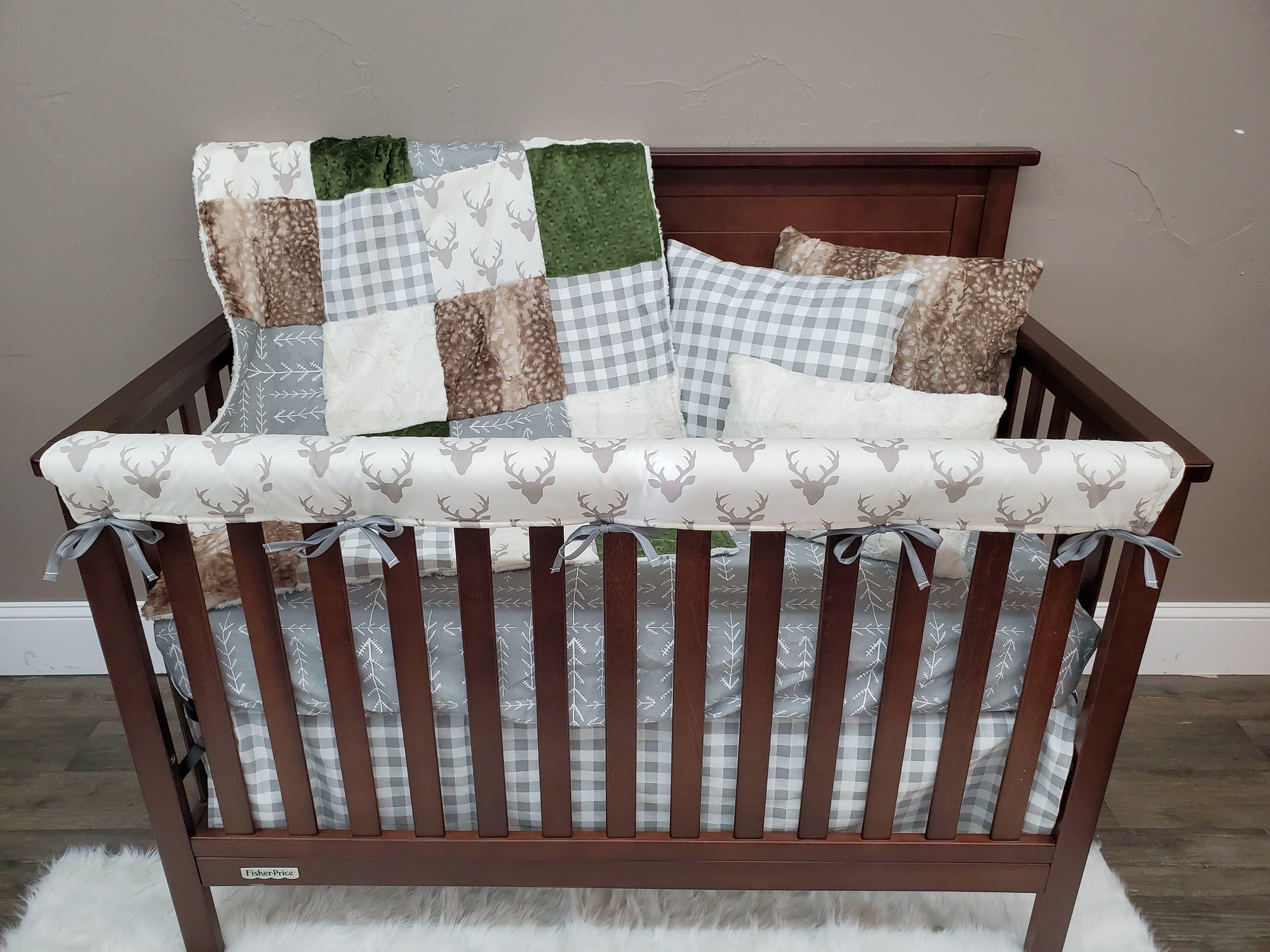 wicker crib bedding sets