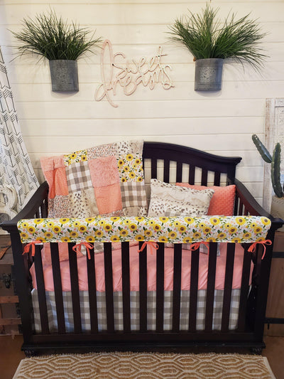 sunflower baby bedding