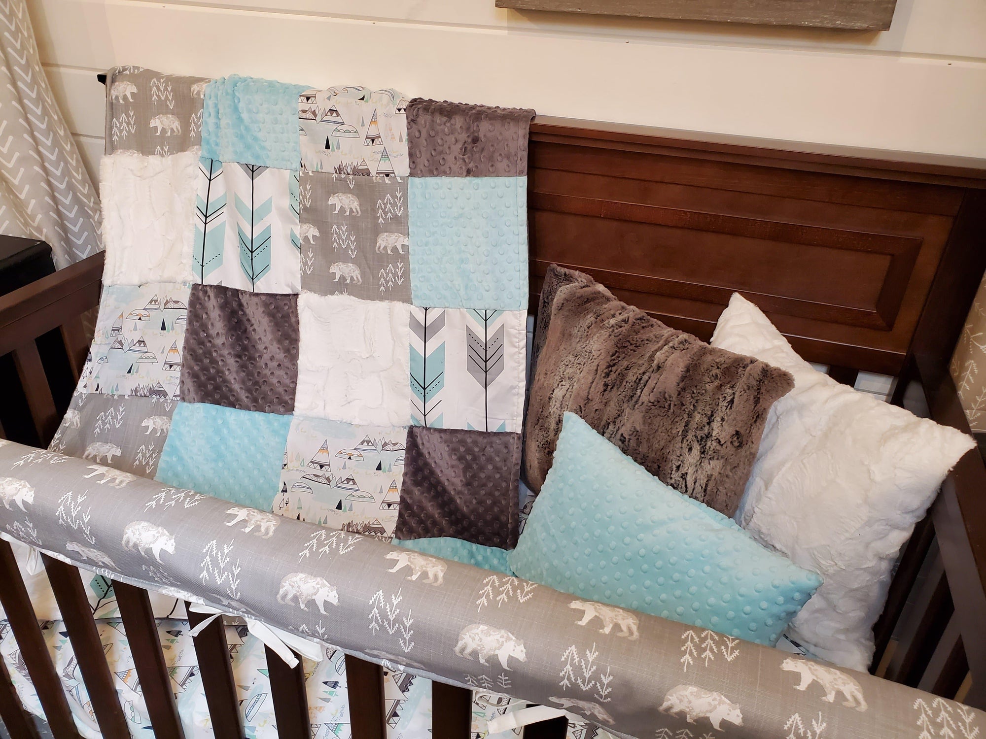 mountain baby crib bedding