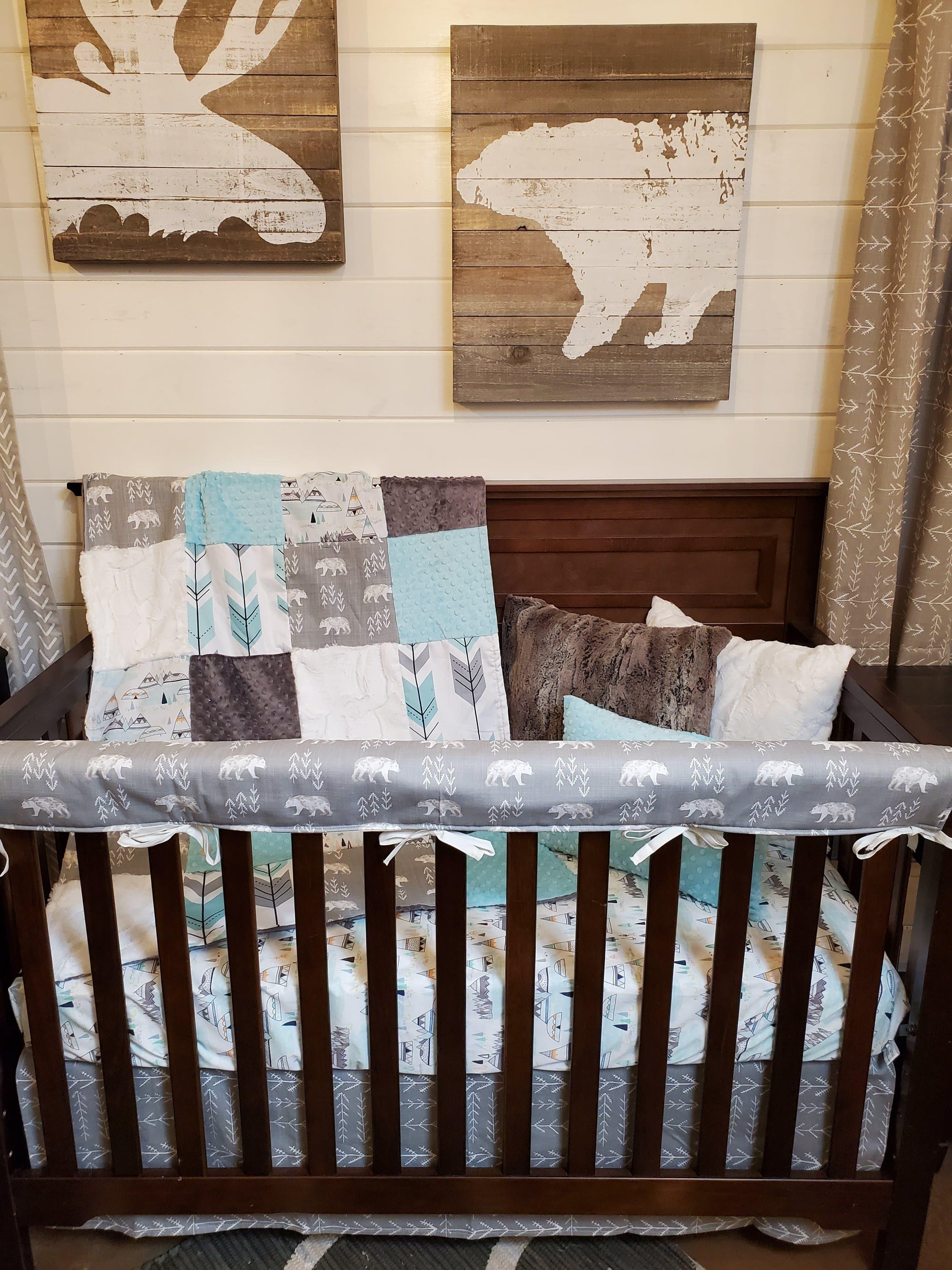 mountain crib bedding