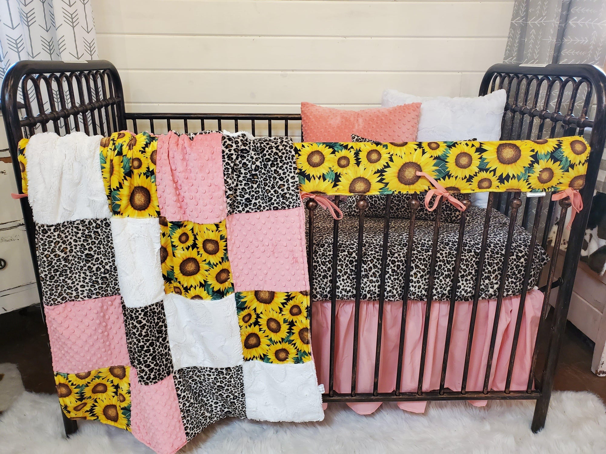 cheetah crib bedding