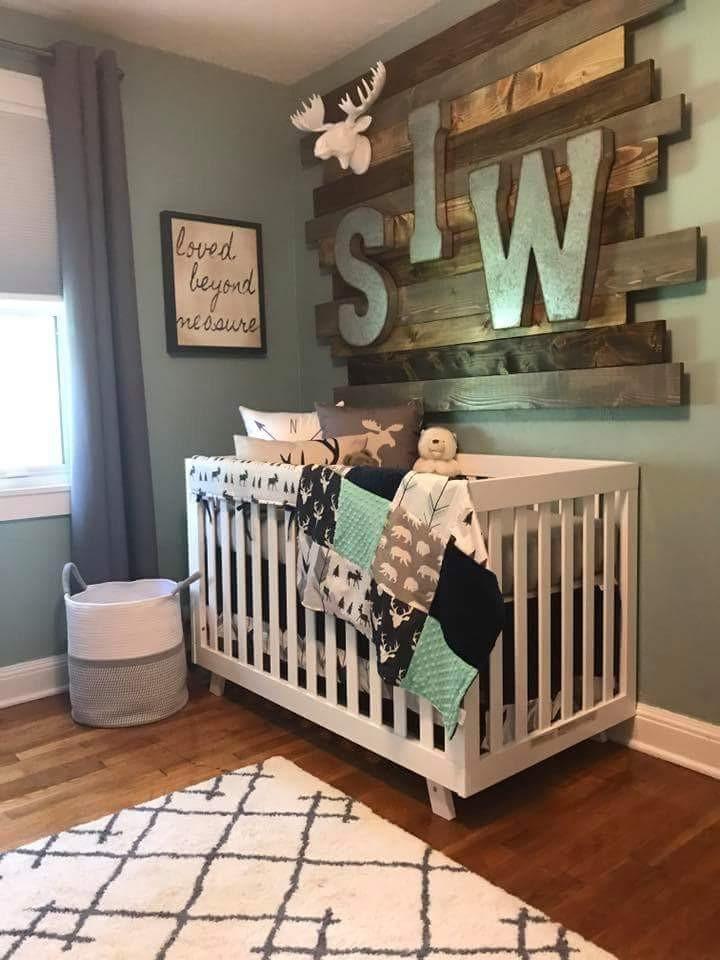 moose and bear baby bedding