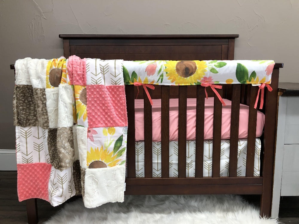 sunflower crib set