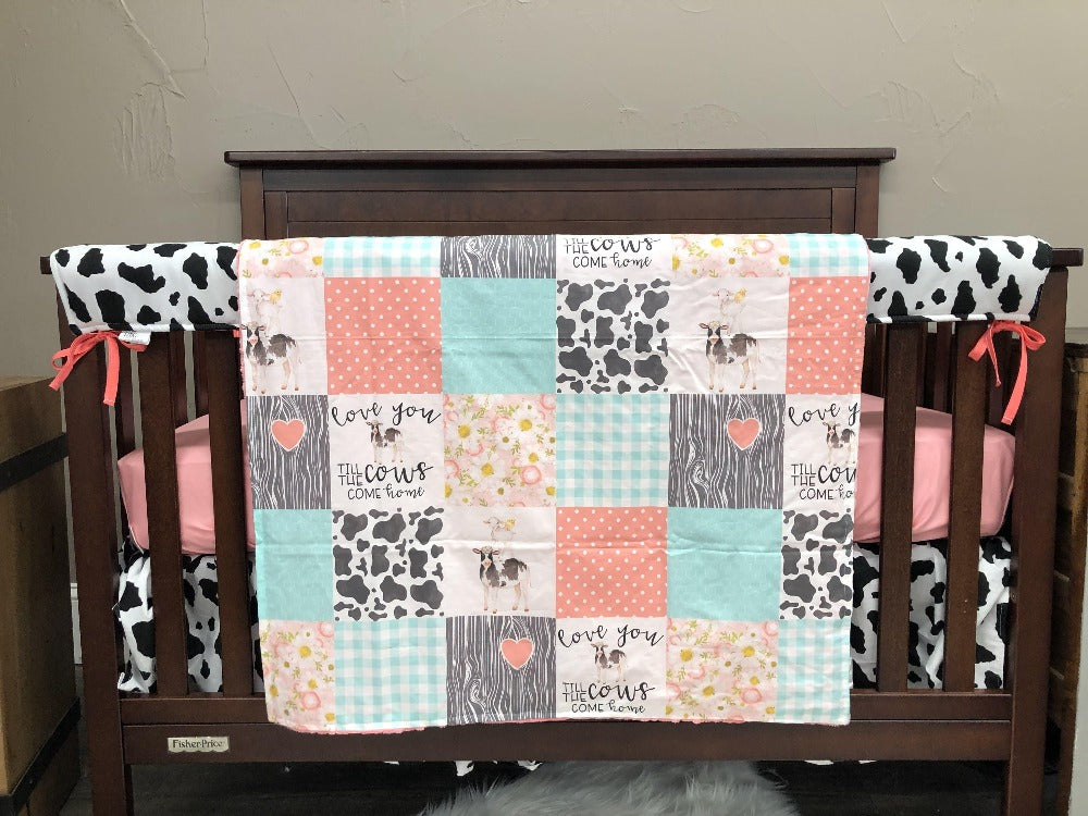 cow print crib bedding