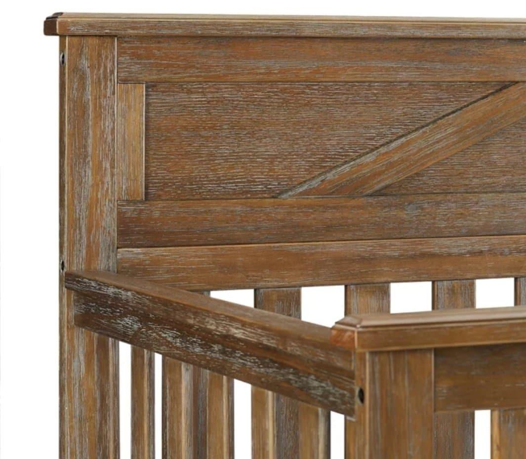 barn door baby crib