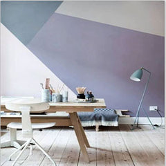 geometrical wall-purple