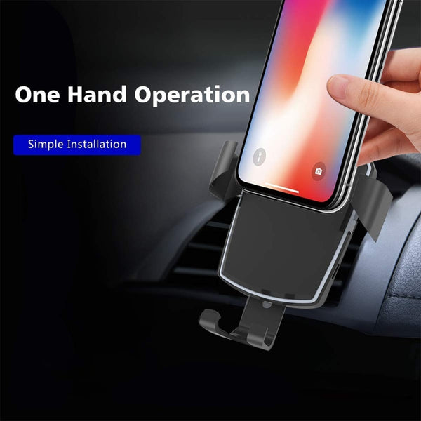 New 10W Qi Wireless Car Mount Phone Holder Quick Charger For Compatible iPhones Samsung Smart Phones