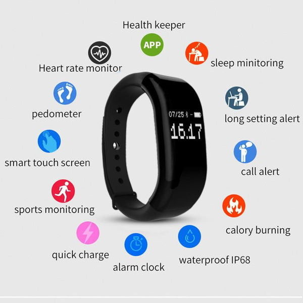 New Time Owner Smart Heart Rate Monitor Fitness Bluetooth Tracker Smar ...