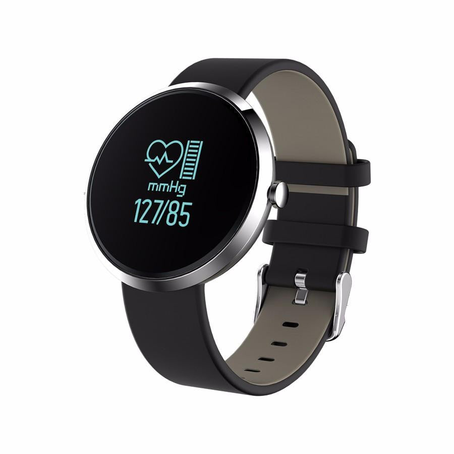 New Blood Pressure Round Bluetooth Fitness Wrist Watch with Sleep Bloo ...