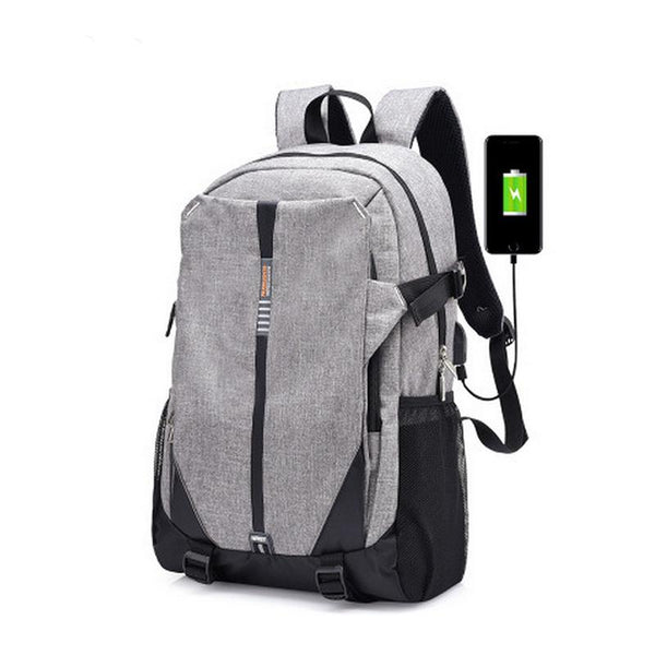 New Ultra Light Canvas External USB Charging Smart Casual Backpack for ...