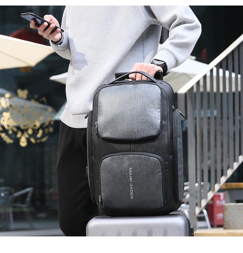 New Smart USB Charging Men's Backpack Bag for 15.6 Inch Laptop Backpac ...