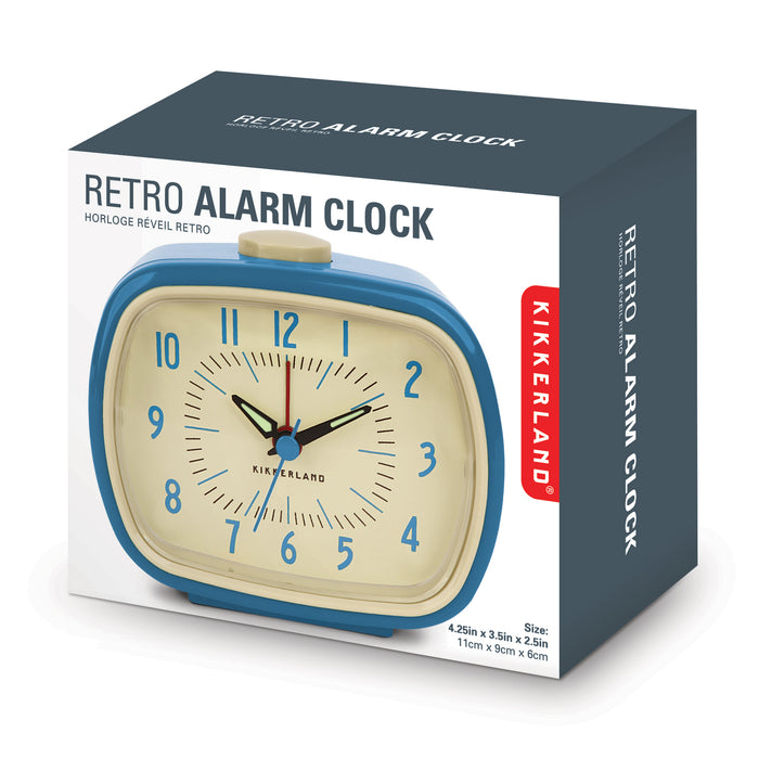 Berri Schepsel toewijding Retro Alarm Clock + Blue — Kikkerland B.V
