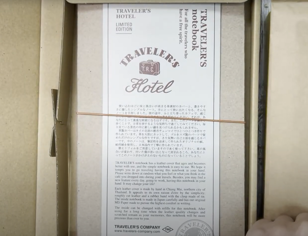 Traveler's Hotel Cardboard Packaging 