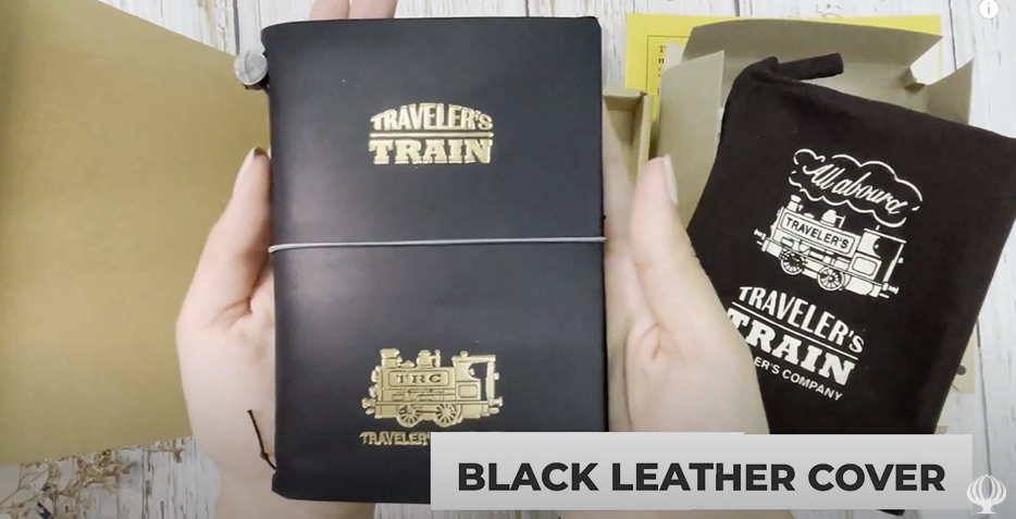 Traveler's Notebook Limited Set 2022 Traveler's Train Black Leather Cover