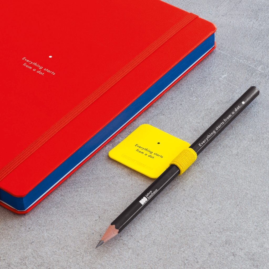 LEUCHTTURM1917 - Dotted Hardcover Notebook Medium A5 Bauhaus Special  Edition 251 Numbered Pages for Writing and Journaling (Red)