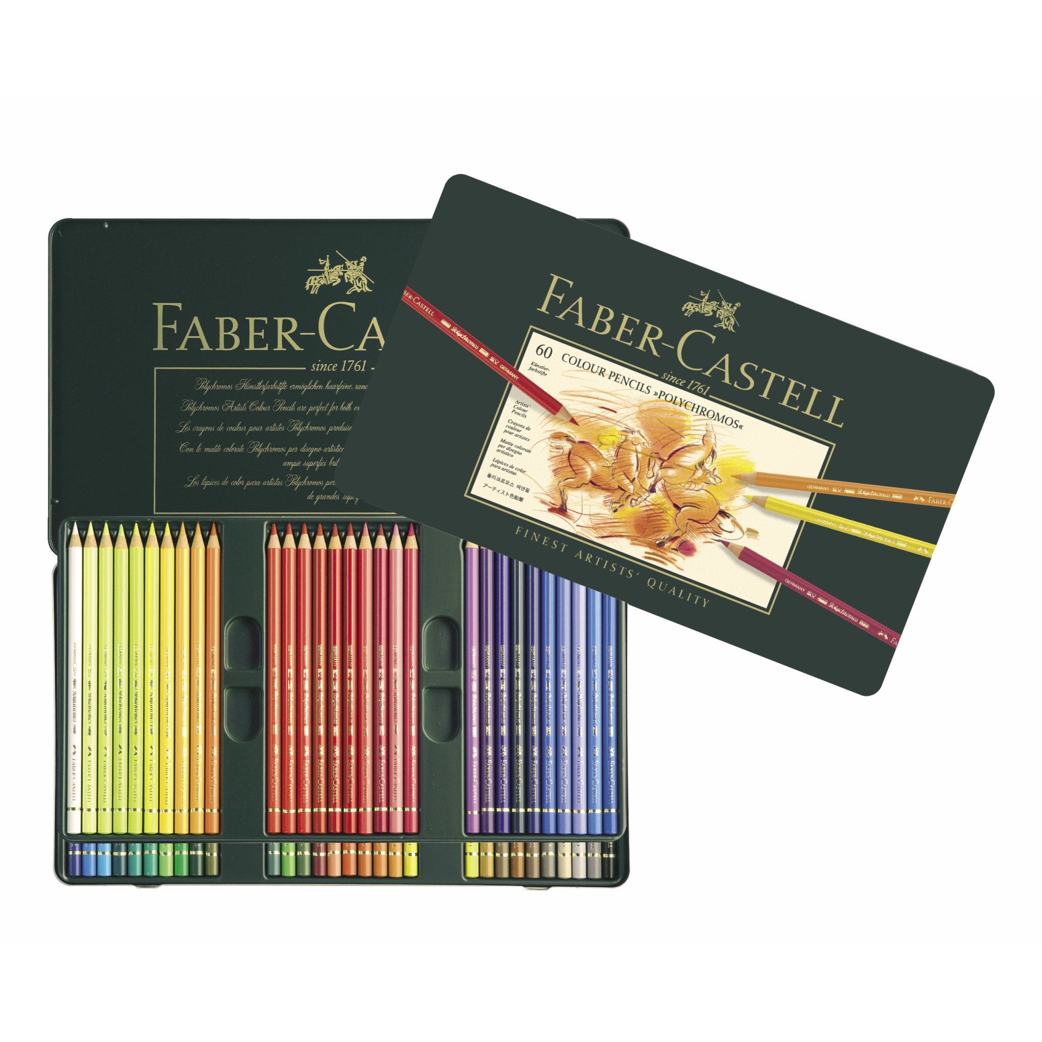 Faber-Castell Polychromos Artist Colour Pencil Set of 60 – Cityluxe
