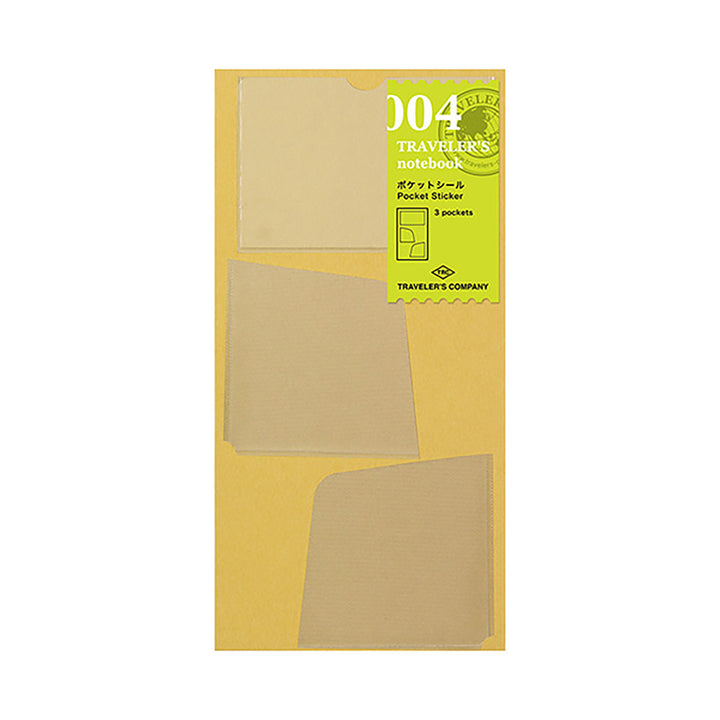 Traveler's Company - TRAVELER'S notebook 004 Pocket Sticker | Bolsillos Adhesivos