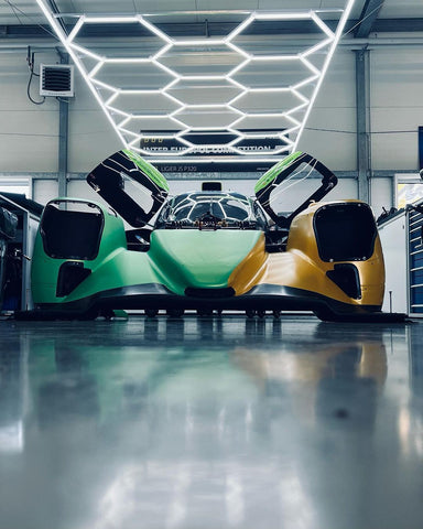 The renewed #34 Oreca in Paradise Green (SMT12) and Hornet Yellow (ECH16)