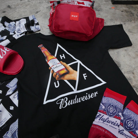 HUF x Budweiser shirts and more