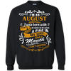 I'm An August Woman I Was Born With My Heart On My Sleeve Shirt, Hoodie, Tank