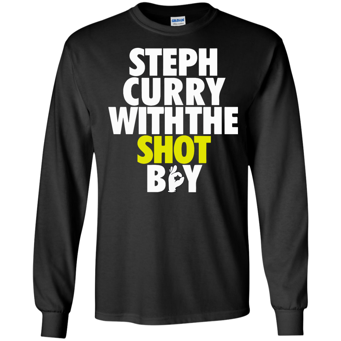 steph curry with the shot shirt