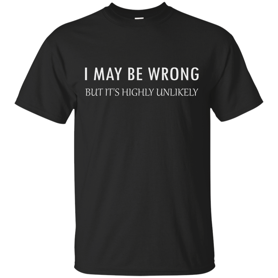 I May Be Wrong But It's Highly Unlikely shirt, tank - iFrogTees