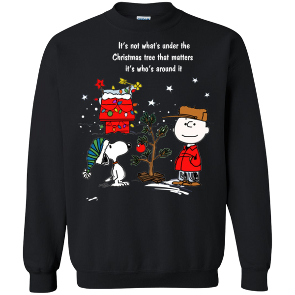 Snoopy: It’s not what's under the Christmas tree that matters sweater ...