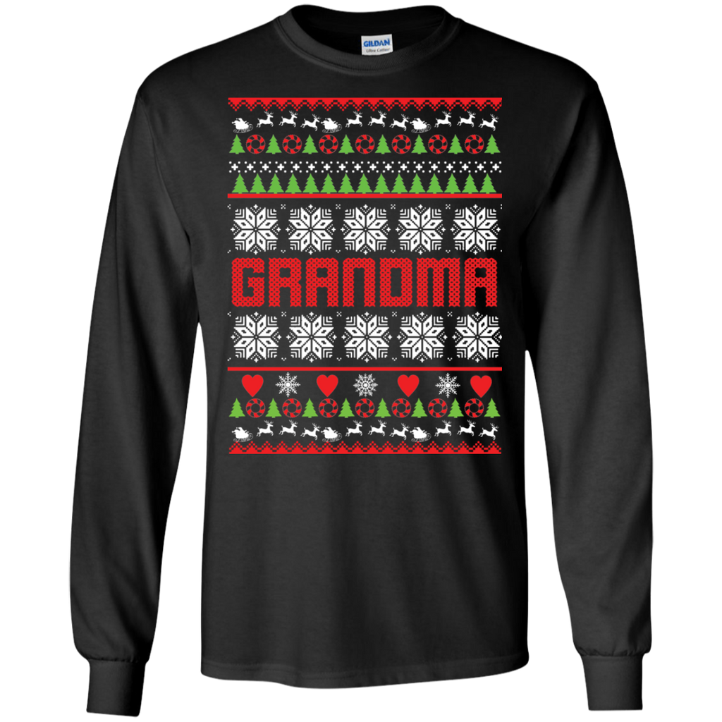 Family Grandma Ugly Christmas Sweater, Hoodie - iFrogTees