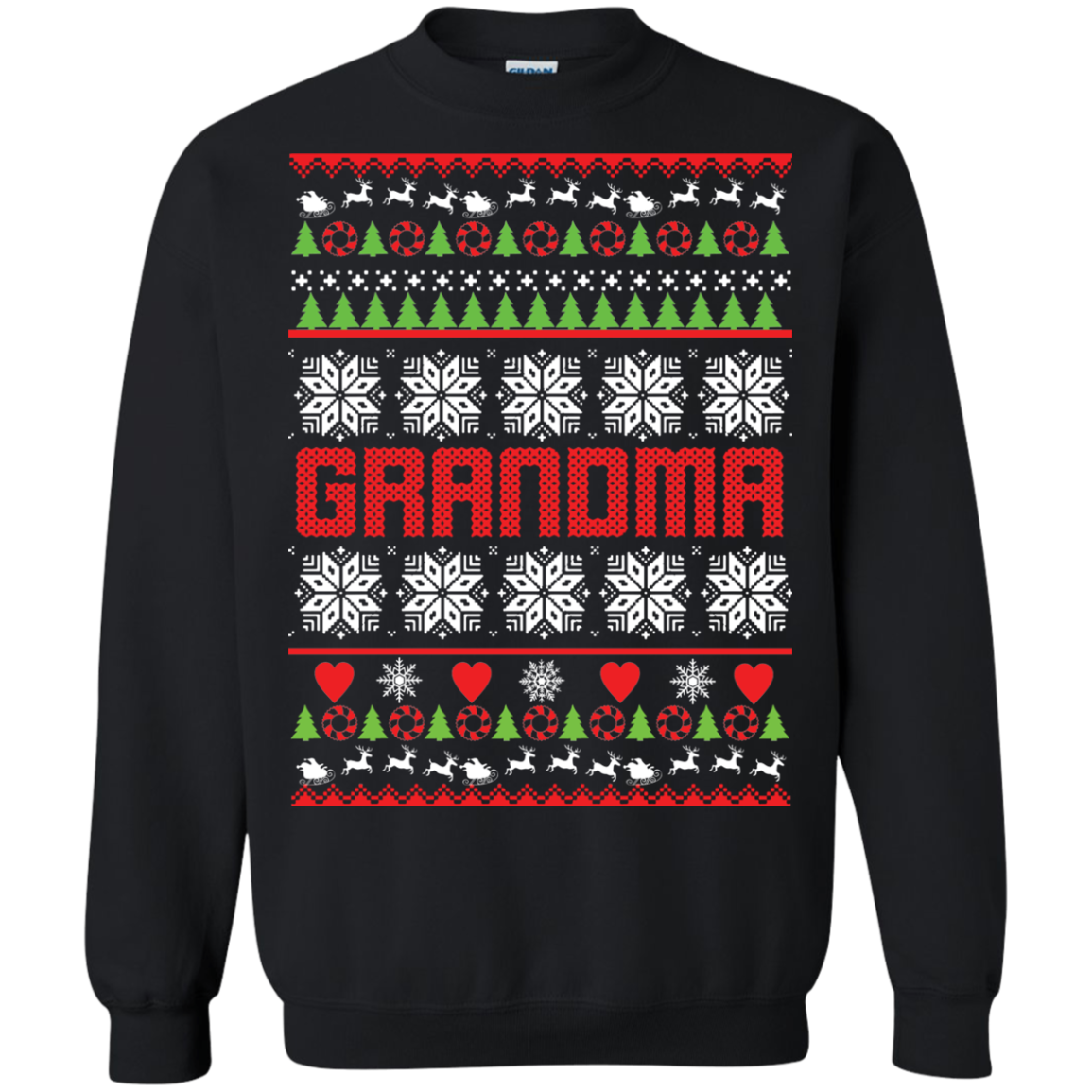 Family Grandma Ugly Christmas Sweater, Hoodie - iFrogTees