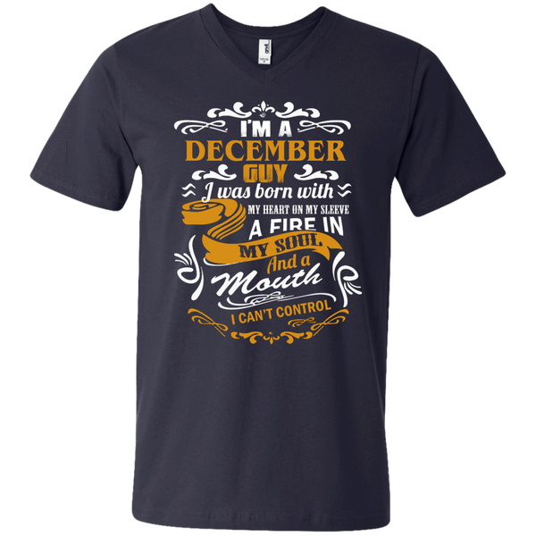 I'm A December Guy I Was Born With My Heart On My Sleeve Shirt - iFrogTees