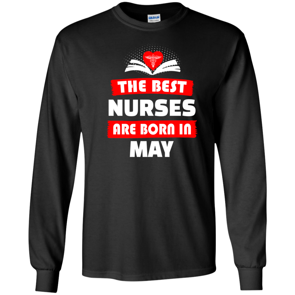 The Best Nurses Are Born In May Shirt Hoodie Tank Ifrogtees