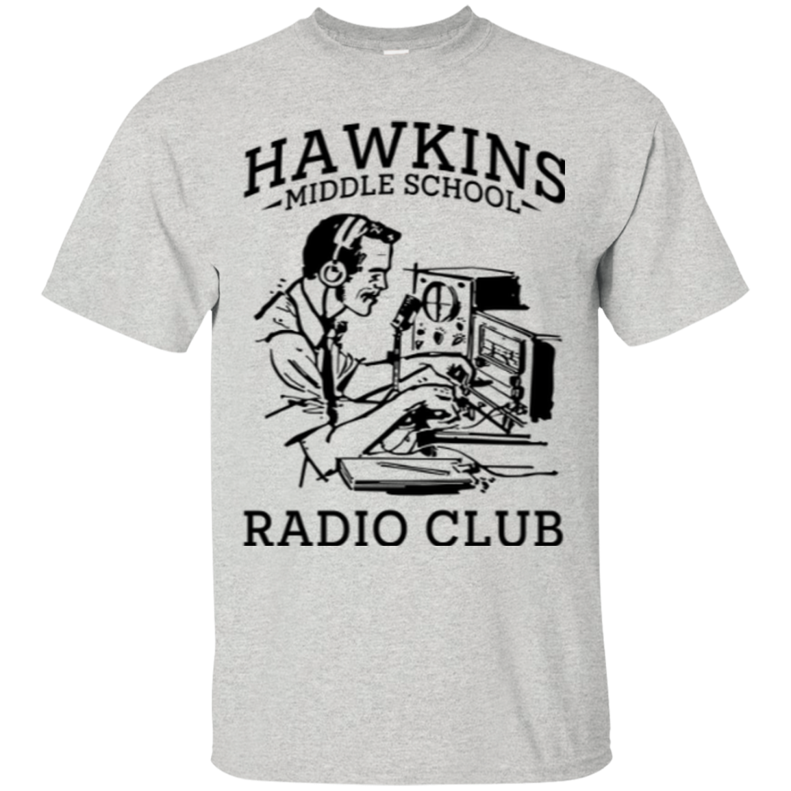 Stranger Things Hawkins Middle School Radio Club T Shirt Ifrogtees